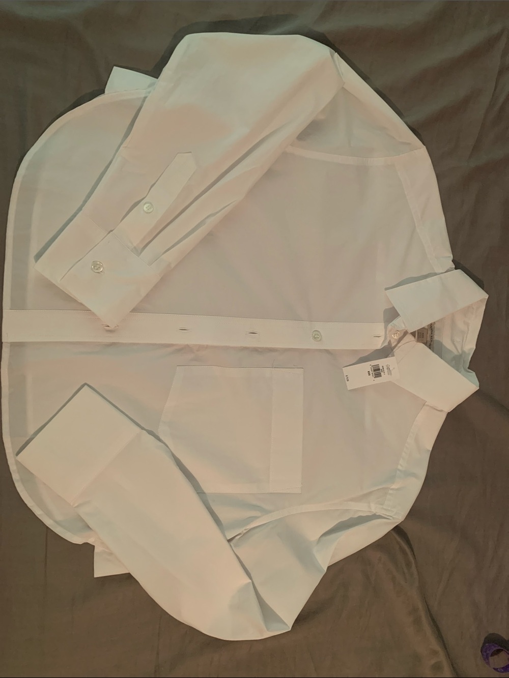 NWT Banana Republic Boxy Crop Button Down White - Picture 3 of 6